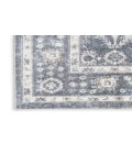 Nourison Astra Machine Washable Dark Blue ASW16 2 ft. 2 in. X 8 ft. Rectangle Rug