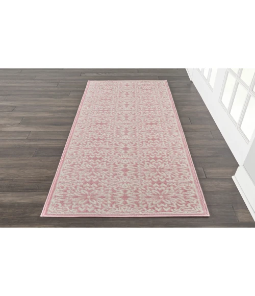 Nourison Jubilant Ivory Pink JUB06 2 ft. X 6 ft. Rectangle Rug