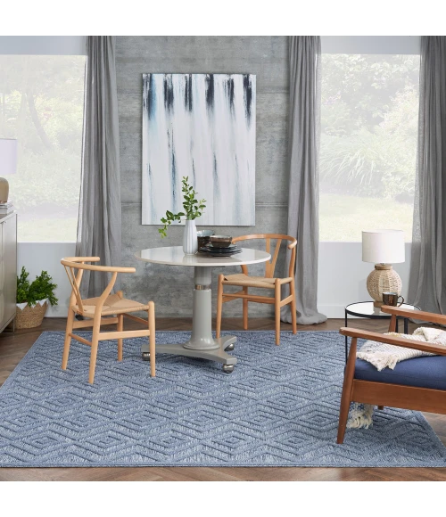 Nourison Versatile Area Rug NRV01 Denim Blue