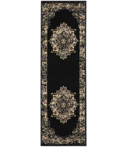 Nourison Home Grafix GRF14 Black 2 ft. 3 in. X 7 ft. 6 in. Area Rug
