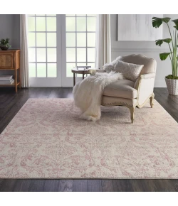 Nourison Home Jubilant JUB09 Ivory Pink 8 ft. 6 in. X 12 ft. Area Rug