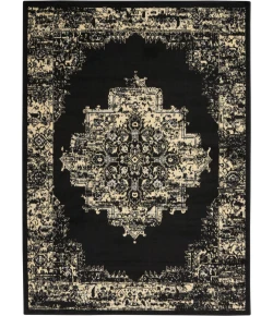 Nourison Home Grafix GRF14 Black 5 ft. 3 in. X 7 ft. 3 in. Area Rug