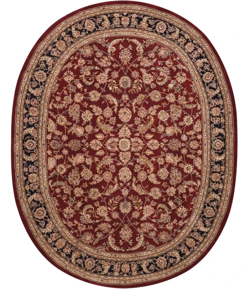 Nourison 2000 Oval Area Rug 2002-Burgundy