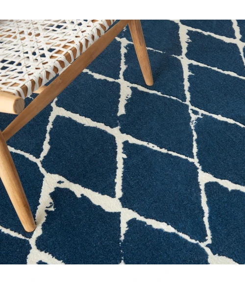 Nourison Twilight Area Rug TWI15 Navy 7'9" x 9'9"