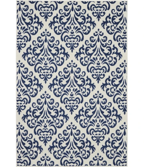 Nourison Grafix Area Rug GRF06-White/Blue