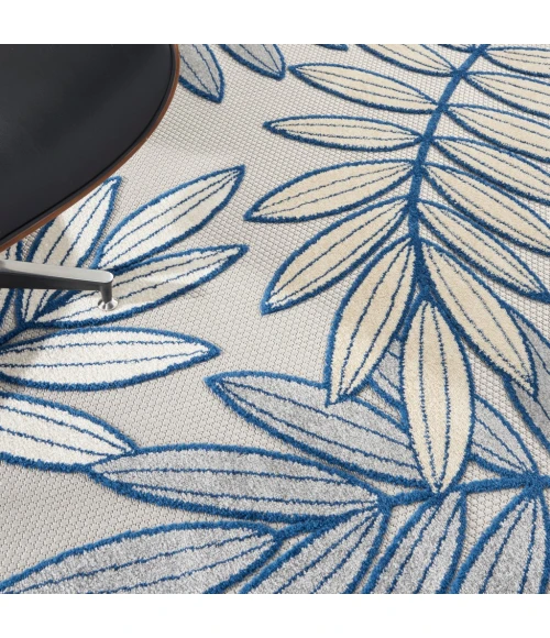 Nourison Aloha Area Rug ALH18-Ivory/Navy