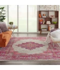 Nourison Passion Area Rug PSN03-Ivory/Fuchsia