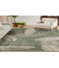 Nourison Garden Oasis Green Ivory GOA02 8 ft. X 10 ft. Rectangle Rug