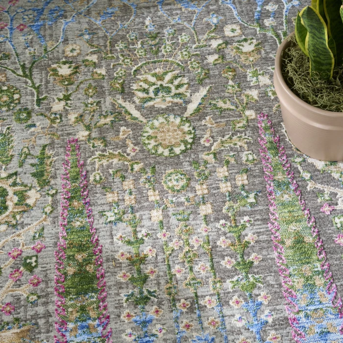 Nourison Home Vintage Harmony Blue VHH01 9ft.10in. x 13ft.1in. Rect. Rug