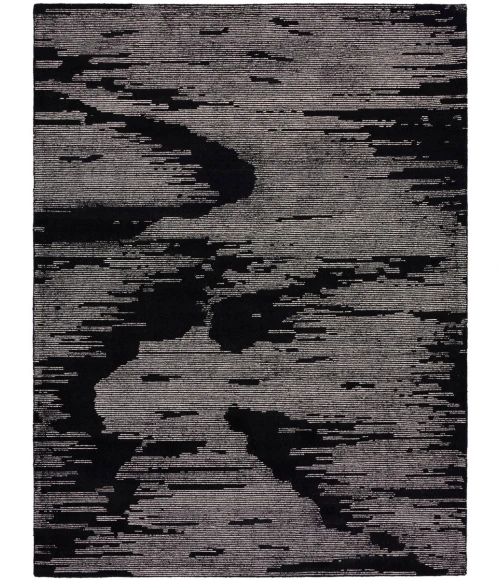 Michael Amini Ma30 Star Area Rug SMR02 Black Ivory