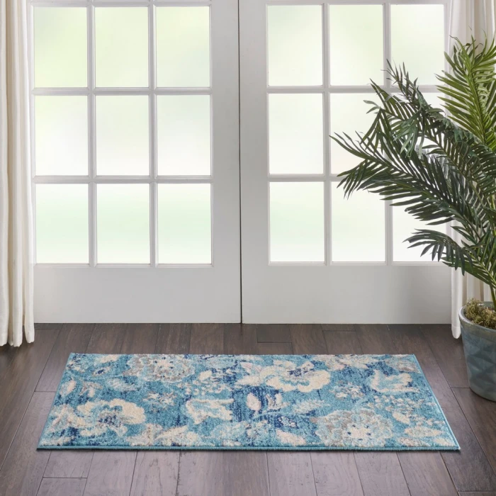 Nourison Tranquil Area Rug TRA02-Turquoise