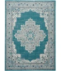 Nourison Passion Area Rug PSN03 Tur/Grey 5'3" x 7'3"