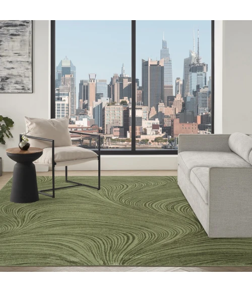 DKNY Central Park West Green CEP02 5ft.3in. x 7ft.3in. Rect. Rug