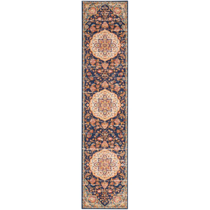 Nourison Passion Area Rug PSN22 Navy Multicolor