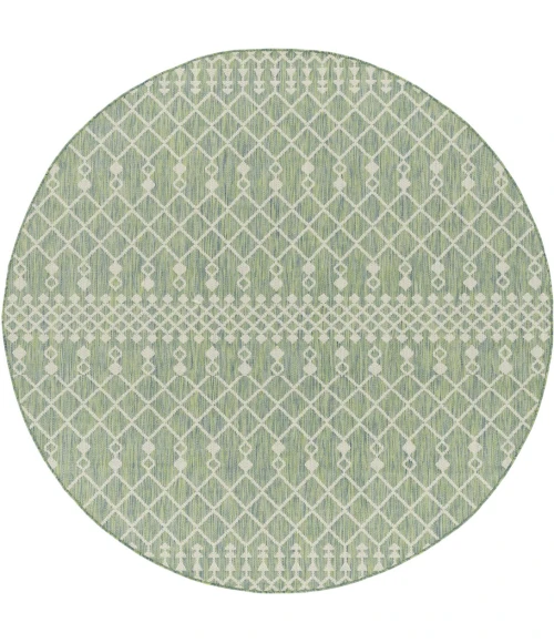 Nourison Positano Blue Green POS02 10ft. Round Rug