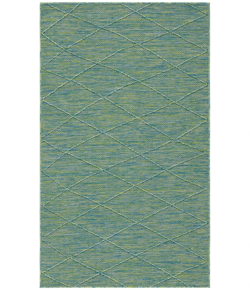 Nourison Washable Solutions Blue/Green WSL01 3 ft. X 5 ft. Rect. Rug
