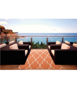 Nourison Home & Garden RS087 Orange 10 ft. X 13 ft. Area Rug