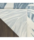 Nourison Aloha Ivory Blue ALH43 2 ft. 8 in. X 4 ft. Rect. Rug