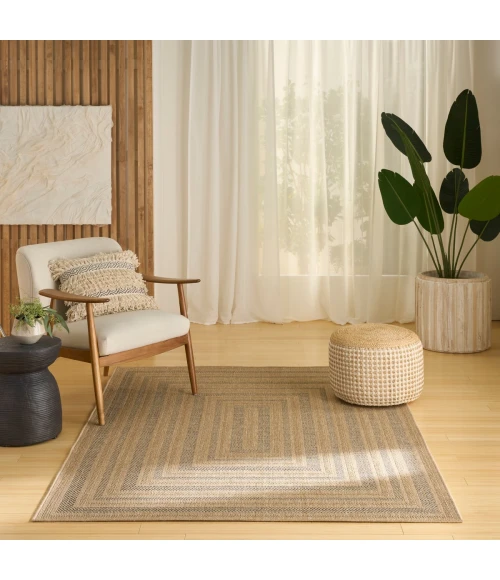 Nourison Tulum Taupe Grey TLM04 4 ft. X 6 ft. Rect. Rug