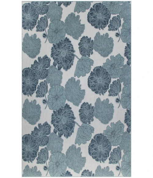 Nourison Garden Oasis Blue GOA04 8 ft. X 10 ft. Rectangle Rug
