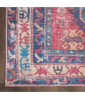 Nicole Curtis Machine Washable Series 1 Area Rug SR105 Red/Navy