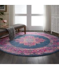 Nourison Passion Round Area Rug PSN03-Blue