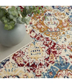 Nourison Home Grafix GRF31 Blue Multicolor 7 ft. X 10 ft. Area Rug