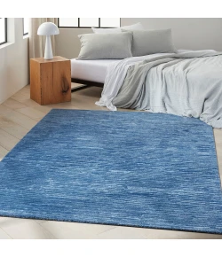 Calvin Klein CK010 Linear LNR01 Blue 5 ft. 3 in. X 7 ft. 3 in. Area Rug