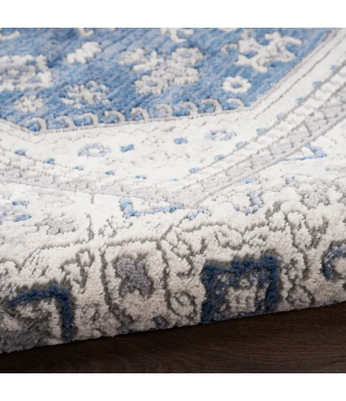 Nicole Curtis Series 4 Area Rug SR403 Grey/Navy