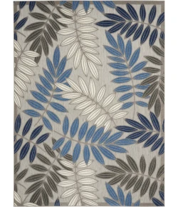 Nourison Home Aloha ALH18 Grey Blue 6 ft. X 9 ft. Area Rug