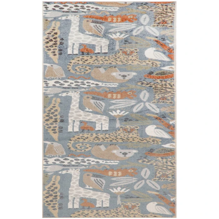 Nourison Astra Machine Washable Multicolor ASW01 2 ft. X 6 ft. Rectangle Rug