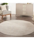 Nourison Essentials Ivory Beige Area Rug NRE01-Ivory Beige
