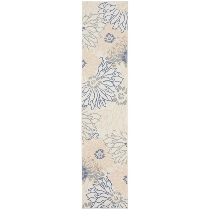 Nourison Passion Area Rug PSN17 Ivory Grey Blue