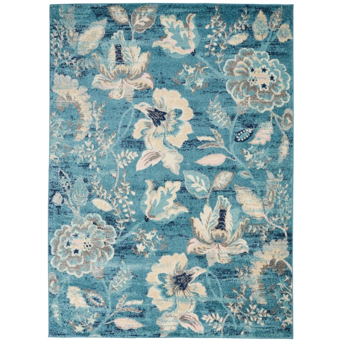Nourison Tranquil Area Rug TRA02-Turquoise
