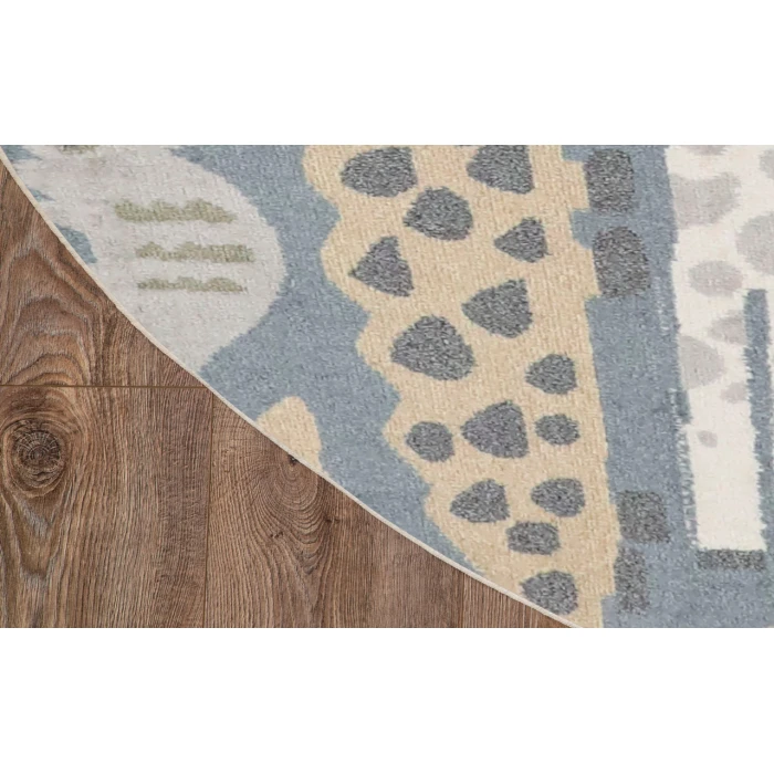 Nourison Astra Machine Washable Multicolor ASW01 7 ft. 10 in. Round Rug