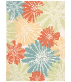 Nourison Home & Garden RS022 Ivory 10 ft. X 13 ft. Area Rug