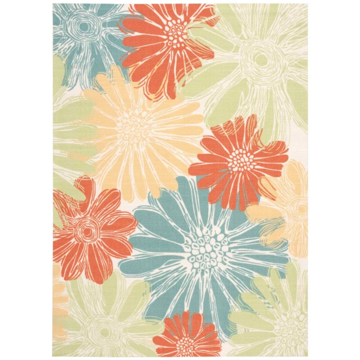 Nourison Home & Garden Area Rug RS022 Ivory 10' x 13'