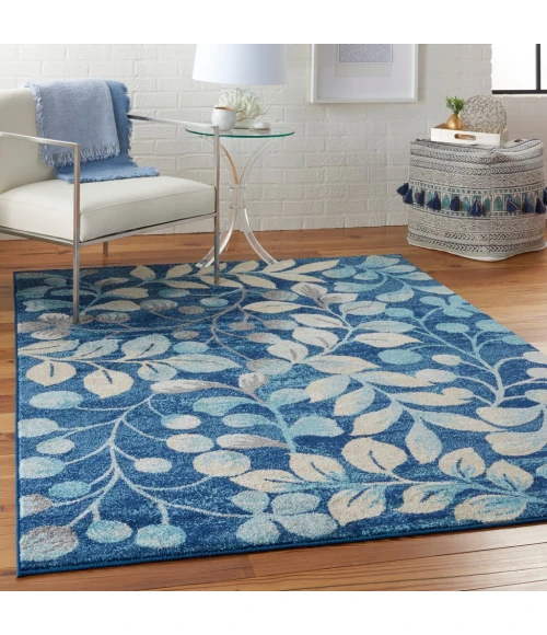 Nourison Tranquil Area Rug TRA03-Navy