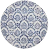 Nourison Home Whimsicle WHS01 Ivory Navy 8 ft. Round Area Rug