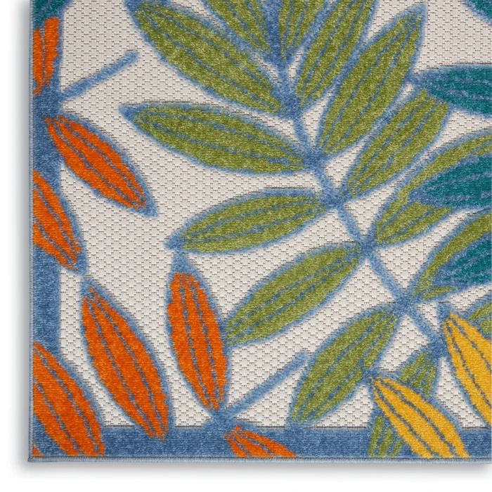 Nourison Aloha Area Rug ALH18 Ivory/Multi 2'3" x 8'