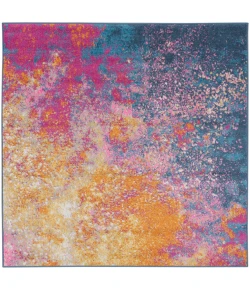 Nourison Home Passion PSN10 Sunburst 5 ft. Square Area Rug