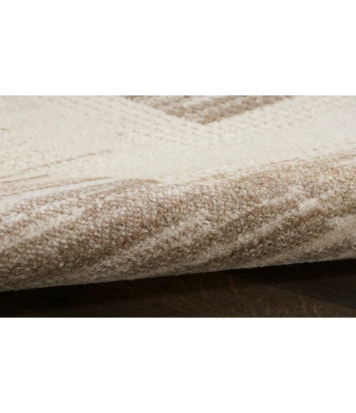 Nourison Serenity Home Mocha Ivory SRH07 7 ft. 10 in. X 9 ft. 10 in. Rectangle Rug