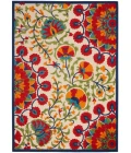 Nourison Aloha Area Rug ALH20 Red/Multicolor 5'3" x 7'5"