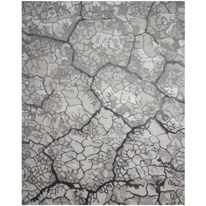 Nourison Divine Charcoal DIV01 6 ft. X 8 ft. Rect. Rug