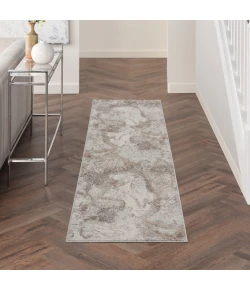 Nourison Home Elation ETN02 Ivory Grey 2 ft. 3 in. X 7 ft. 6 in. Area Rug