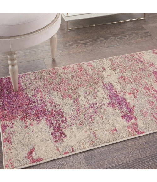 Nourison Celestial Area Rug CES02-Ivory/Pink