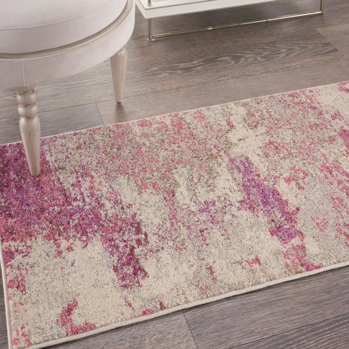 Nourison Celestial Area Rug CES02-Ivory/Pink