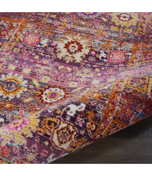 Nourison Vintage Kashan Area Rug VKA03-Red/Multicolor