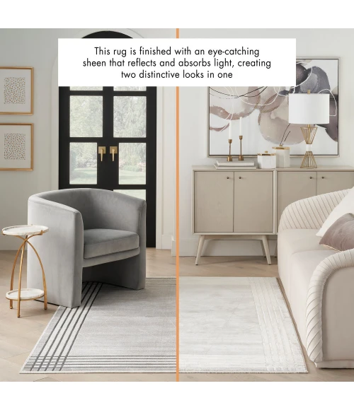 Nourison Desire Area Rug DSR01 Grey Silver