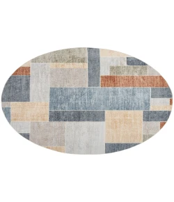 Nourison Home Astra Machine Washable ASW09 Multicolor 7 ft. 10 in. Round Area Rug